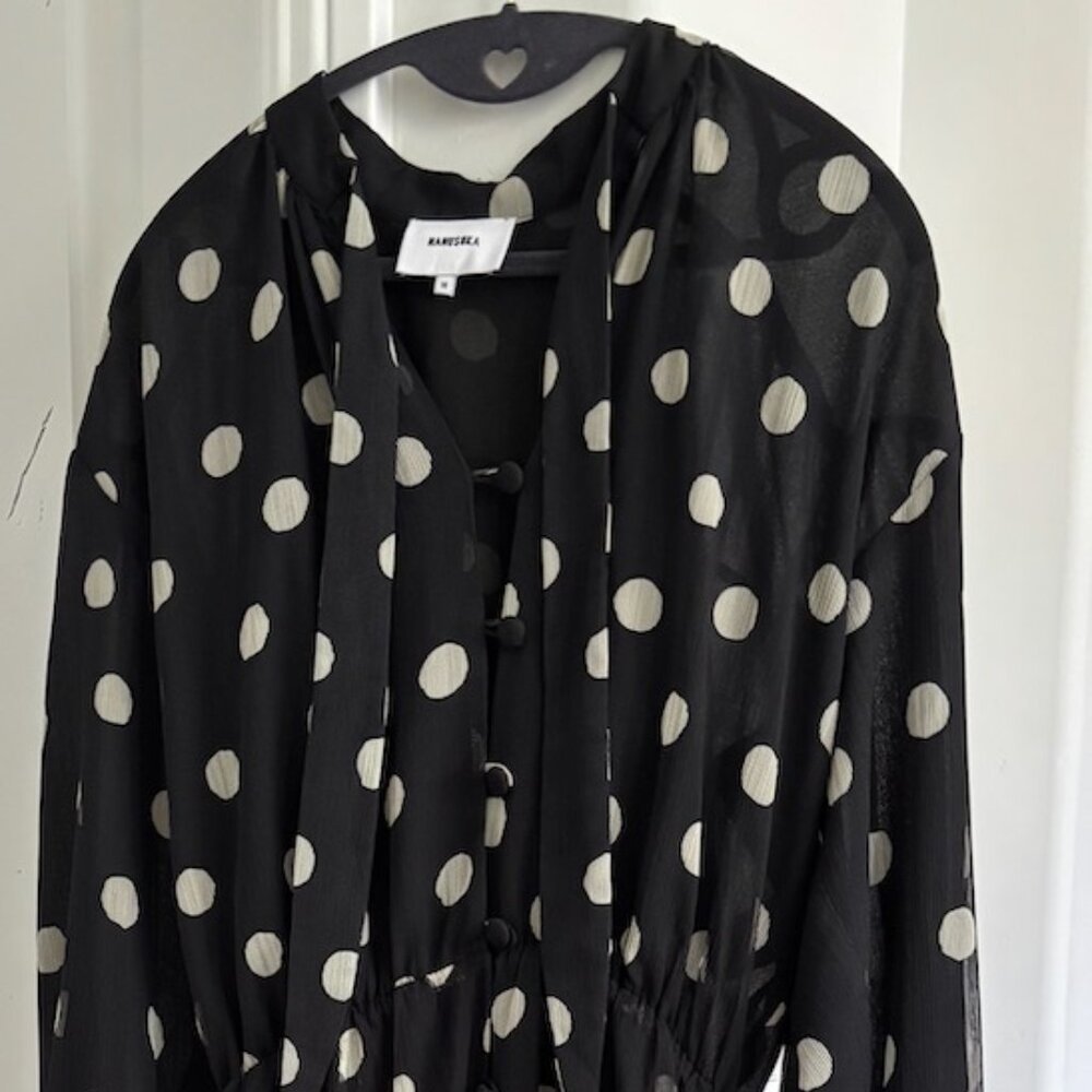 Nanushka Polka Dot Dress View 3